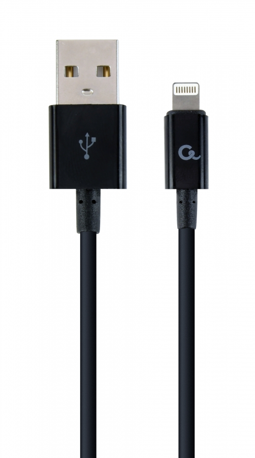 Gembird USB Male - Lightning Male 1m Black (CC-USB2P-AMLM-1M)