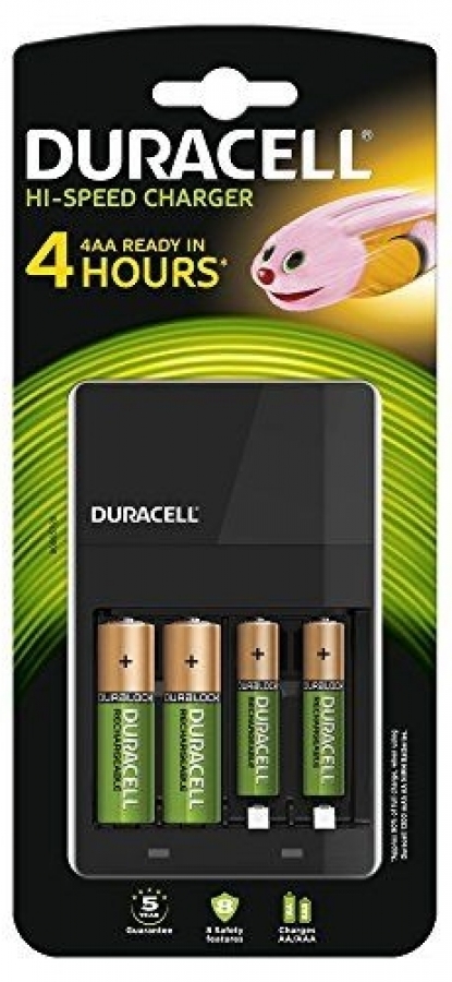 Duracell Hi-Speed Value Charger inc. 2AA 1300mAh & 2AAA 750mAh (5000394114500)