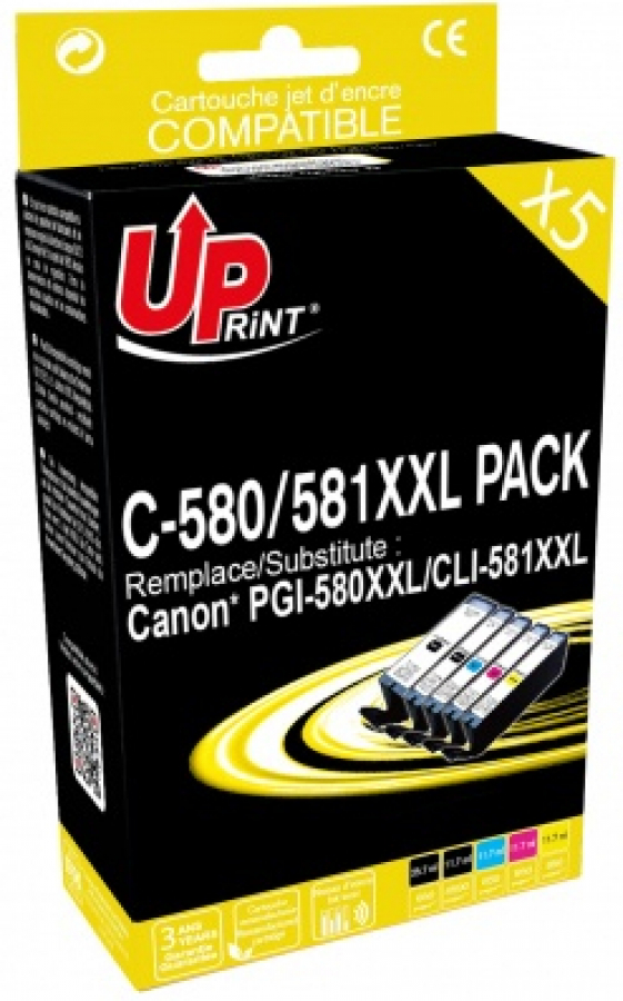 UPrint Canon PG580XXL/CLI-581XXL 5PACK 2BK+C+M+Y (C-580/581XXL-PACK-UP)