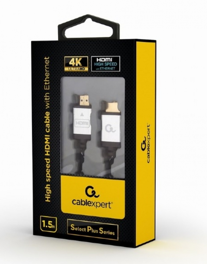 Gembird Select Series Plus HDMI Male - HDMI Male 1.5m Durable (CCB-HDMIL-1.5M)