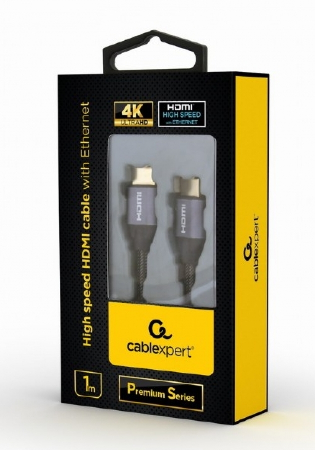 Gembird Premium Series HDMI Male - HDMI Male 3m Stylish Metal 4K (CCBP-HDMI-3M)