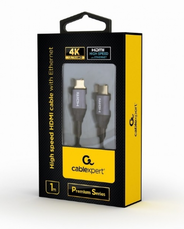 Gembird Premium Series HDMI Male - HDMI Male 5m Stylish Metal 4K (CCBP-HDMI-5M)