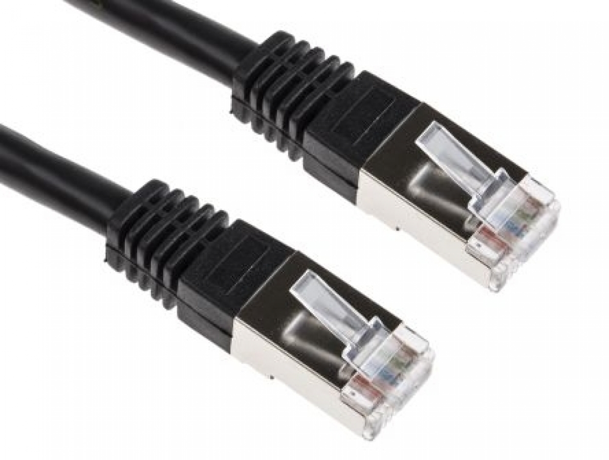Brackton RJ45 Male - RJ45 Male 2m Black CAT6 (CAT-626-0200.B)
