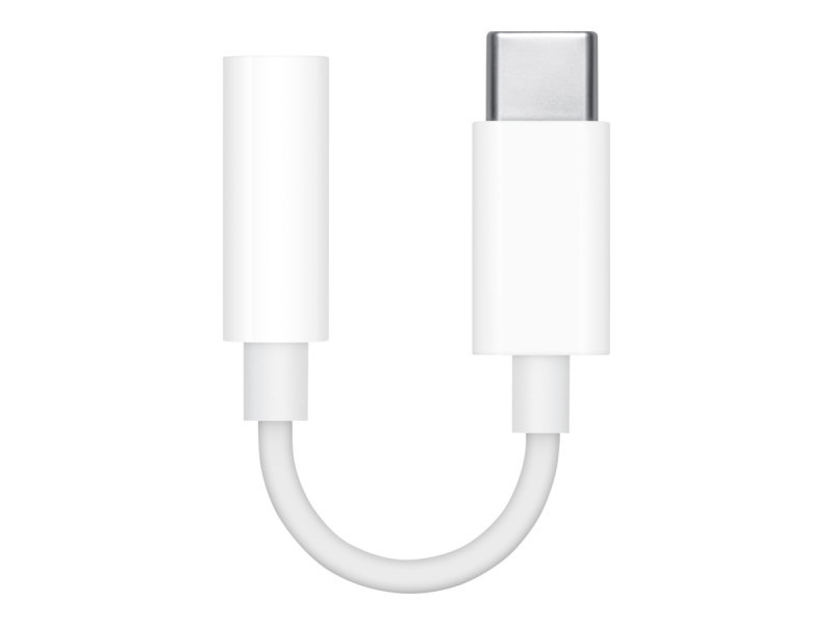 Adapteris Apple USB-C Male - 3.5mm Female White (MU7E2ZM/A)