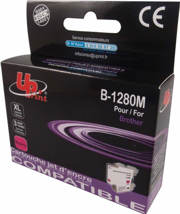 Tintes kārtridžs UPrint Brother LC1280XLM Magenta (B-1280M-UP)
