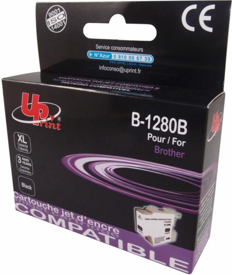 Tintes kārtridžs UPrint Brother LC1280XLB Black (B-1280B-UP)