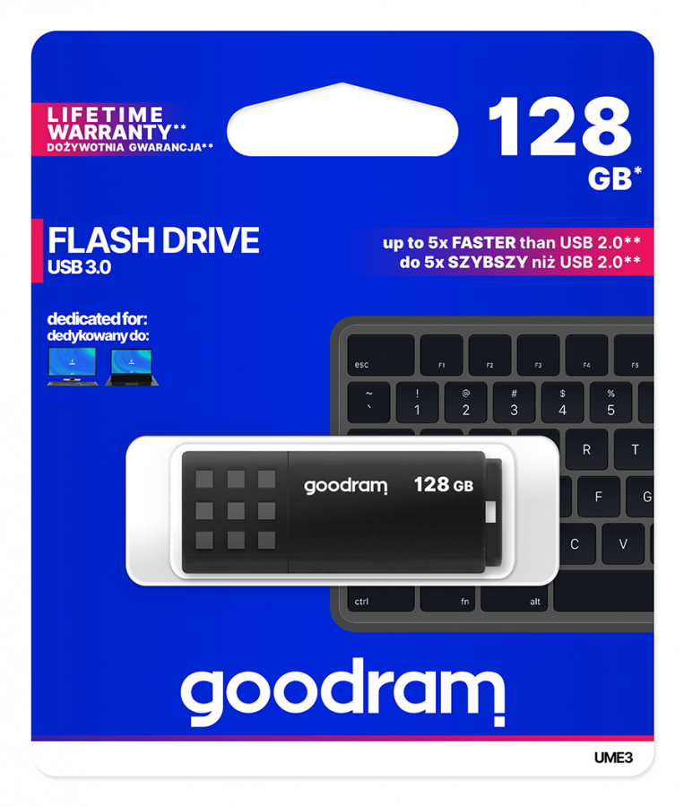 GoodRam 128GB UME3 USB 3.0 Black (UME3-1280K0R11)