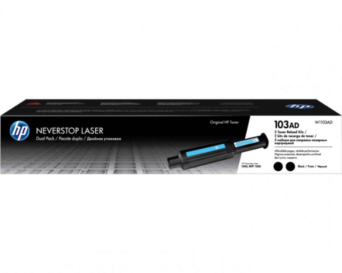 HP 103AD Reload Kit 2-Pack Black (W1103AD)