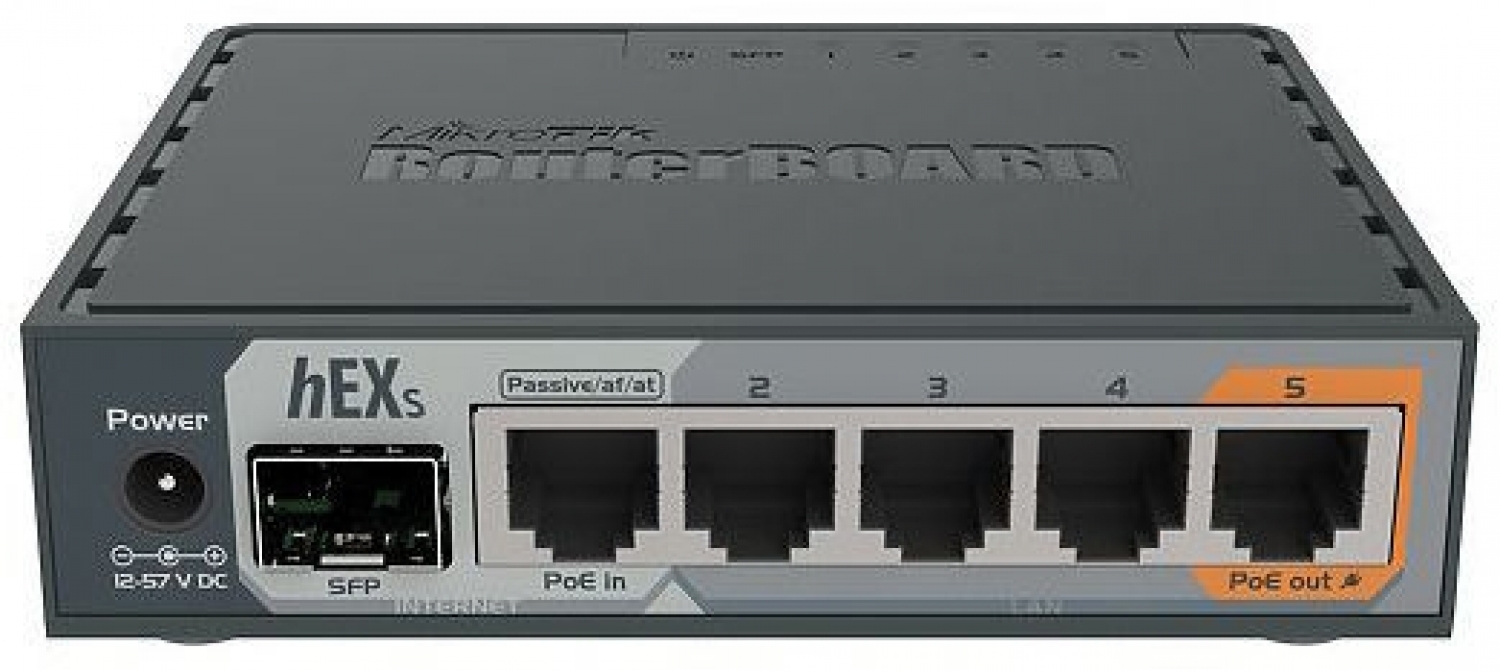 MikroTik hEX Black (RB760IGS)