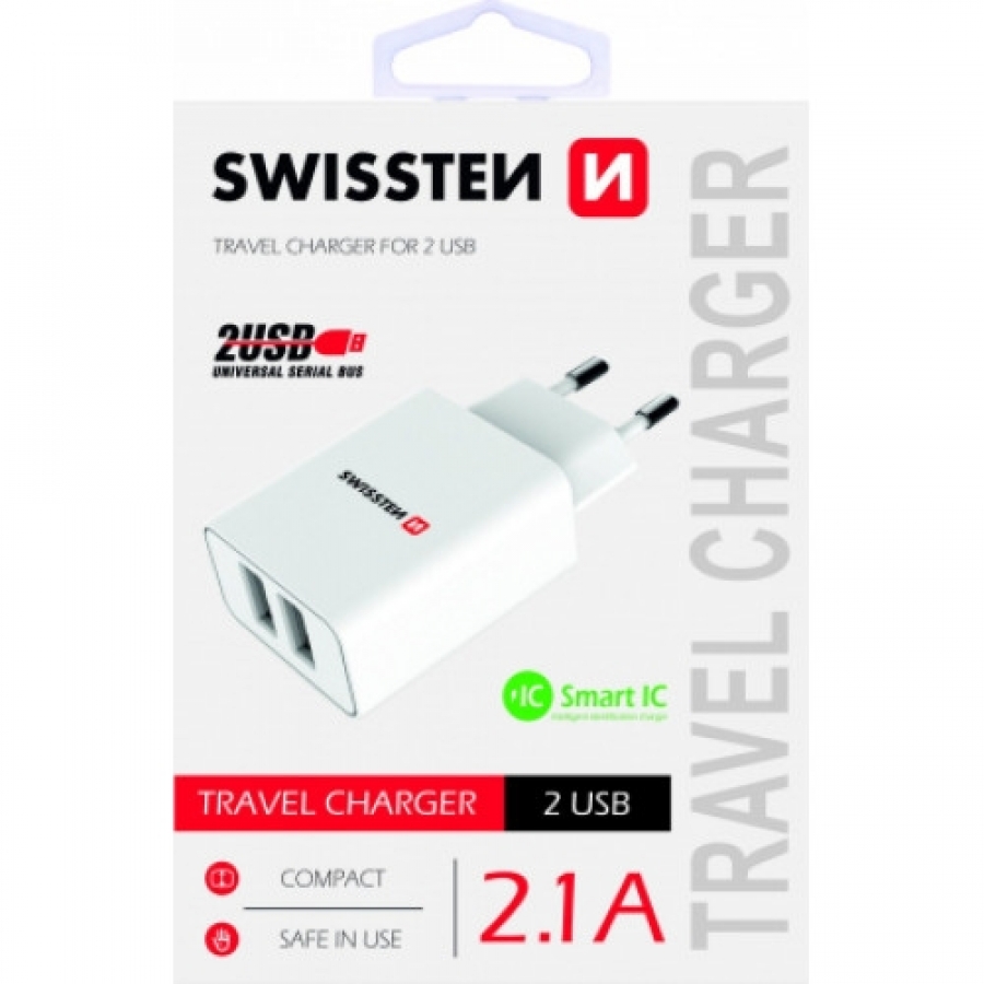 Swissten Premium USB White (SW-21A105W-WH)