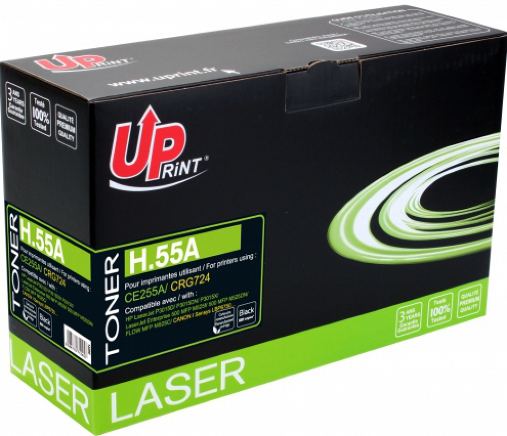 UPrint HP CE255A / Canon CRG724 Black (H.55A-UP)