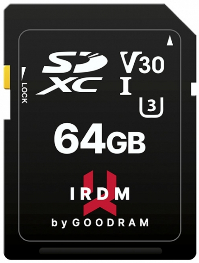 Goodram SDXC IRDM UHS-I U3 64GB (IR-S3A0-0640R12)