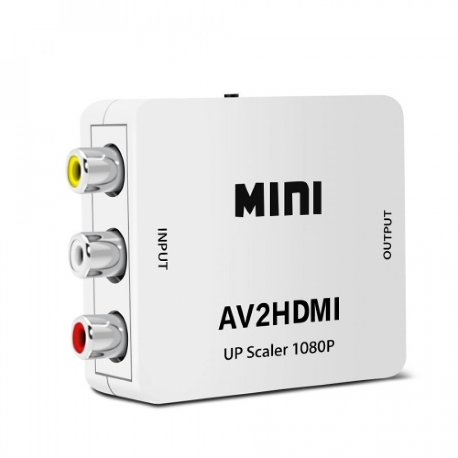 Roger RCA Female - HDMI Female + Audio White (RG-HDMI-RCA-CON-WH)