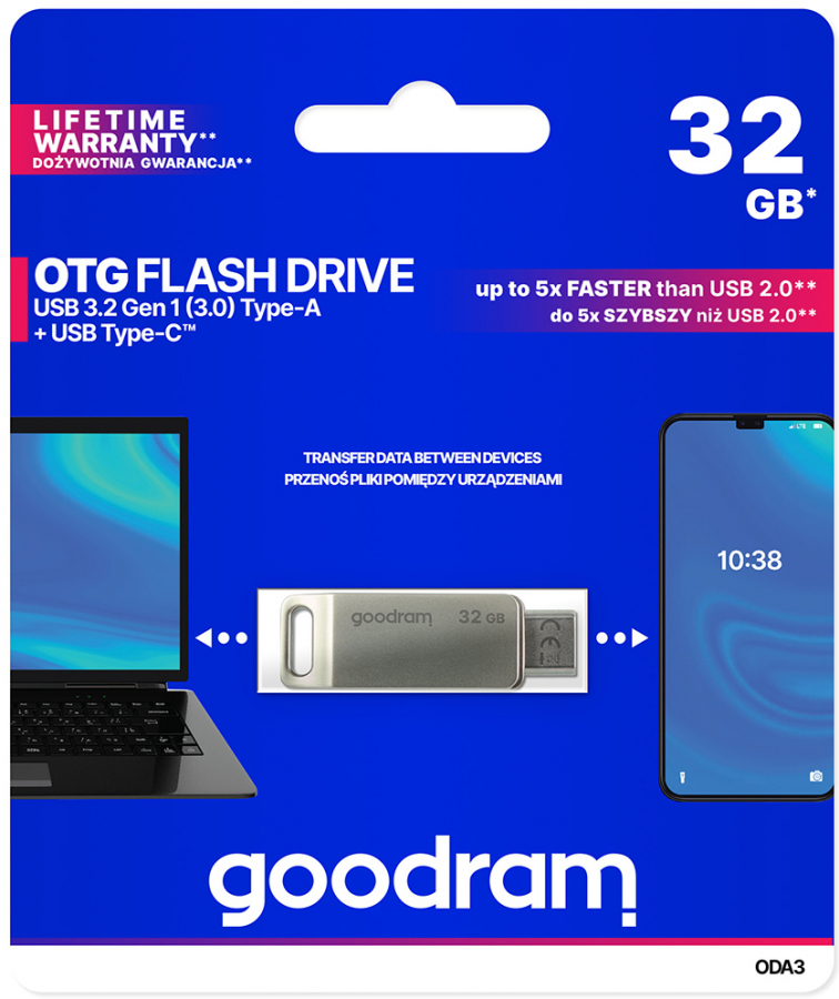 Goodram ODA3 USB 3.2 32GB Silver (ODA3-0320S0R11)