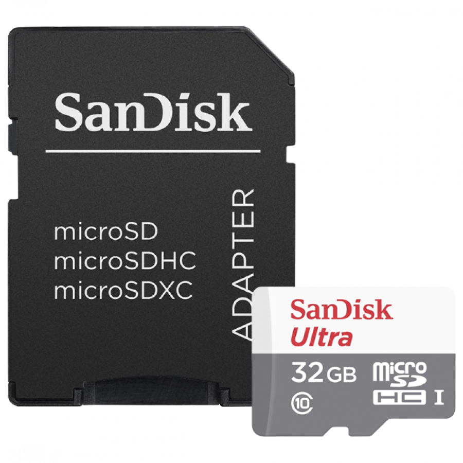 Sandisk Ultra microSDHC 32GB + Adapter (SDSQUNR-032G-GN3MA)