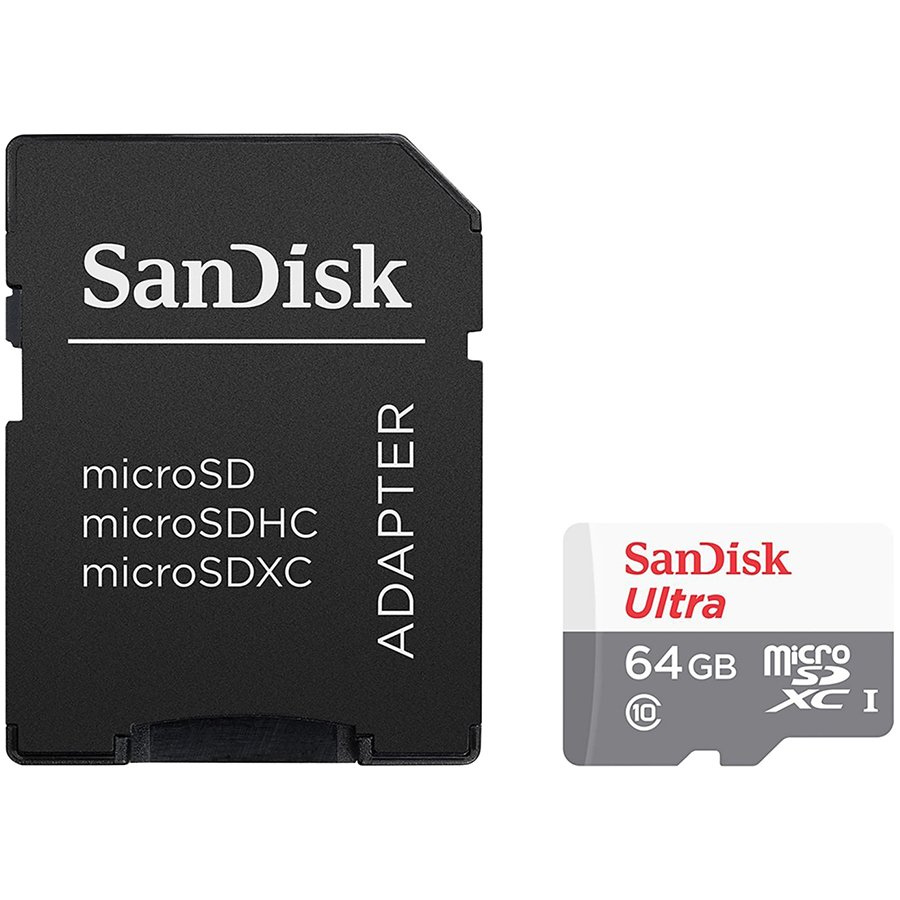 SanDisk Ultra microSDXC 64GB + Adapter (SDSQUNR-064G-GN3MA)