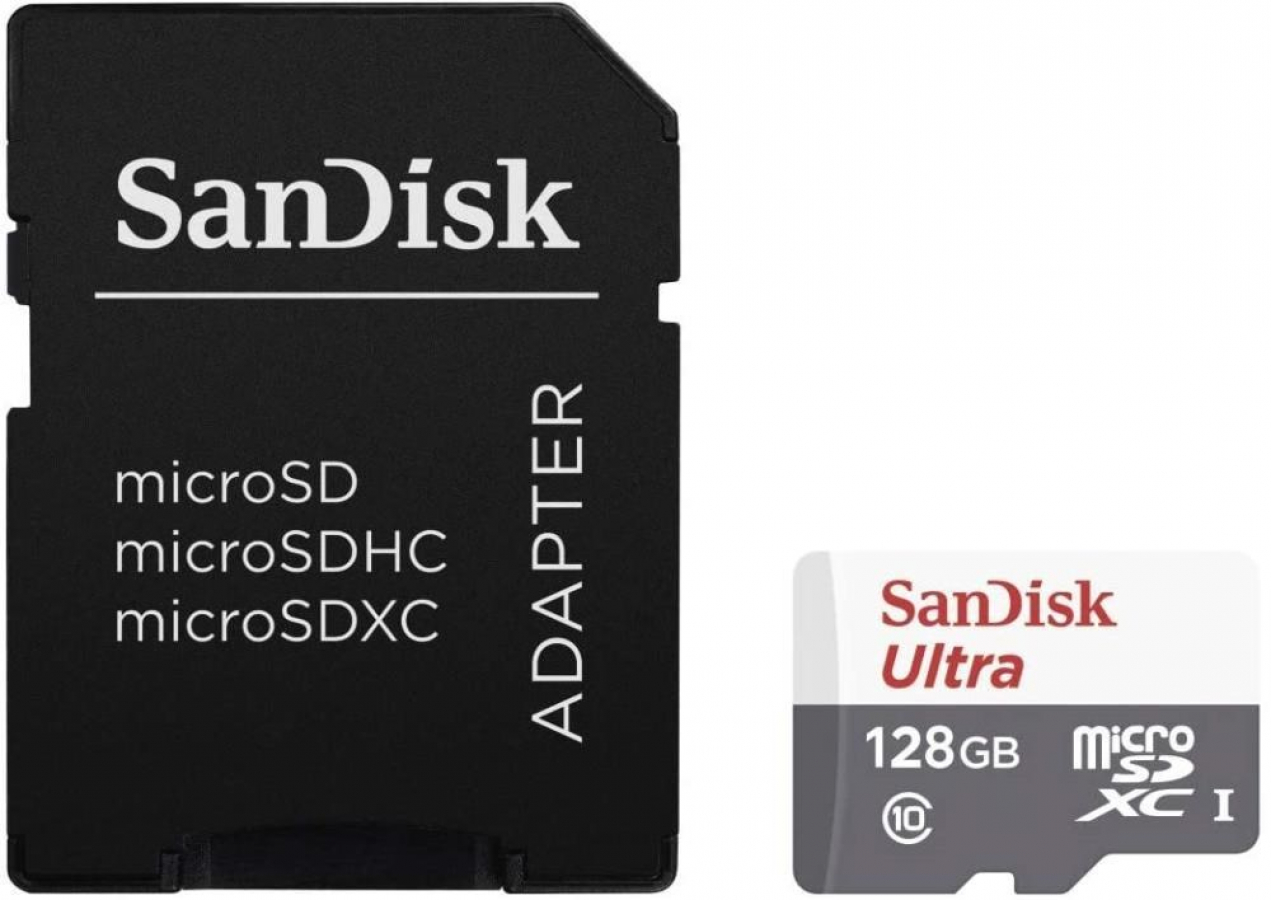 Sandisk Ultra microSDXC 128GB + Adapter (SDSQUNR-128G-GN6TA)