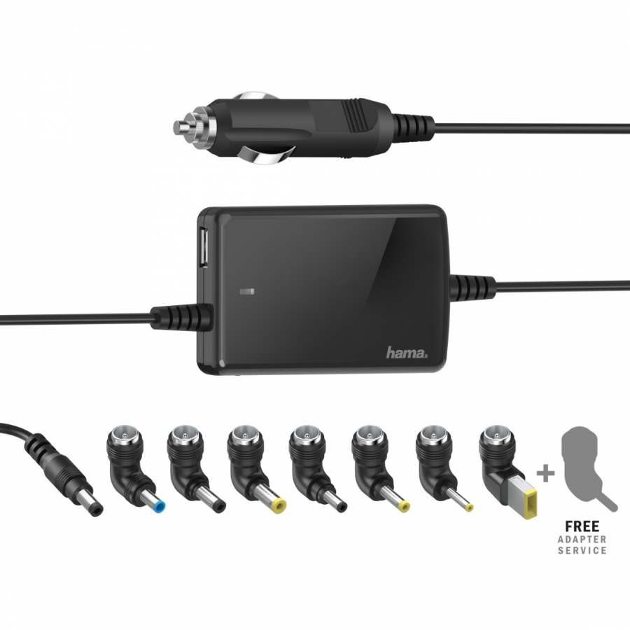 Hama Slim & Light Universal Car Notebook Power Supply Unit (200008H)