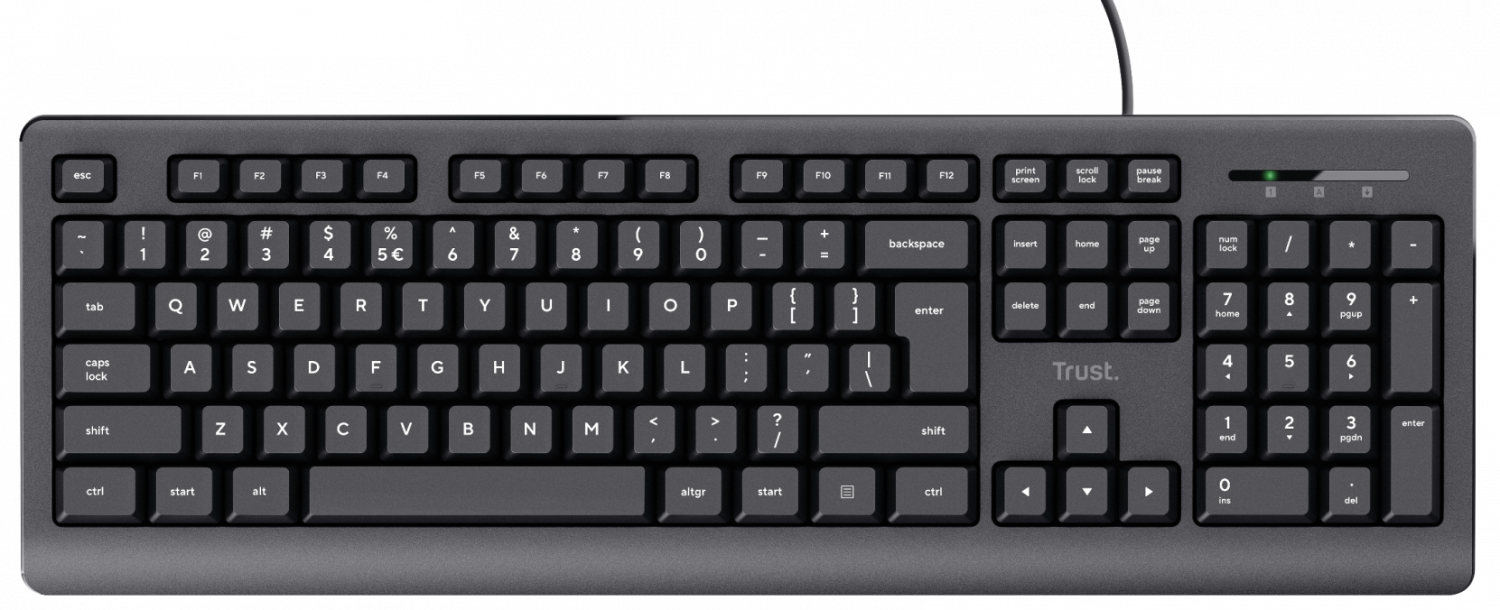Klaviatūra Trust Primo Black (23880)