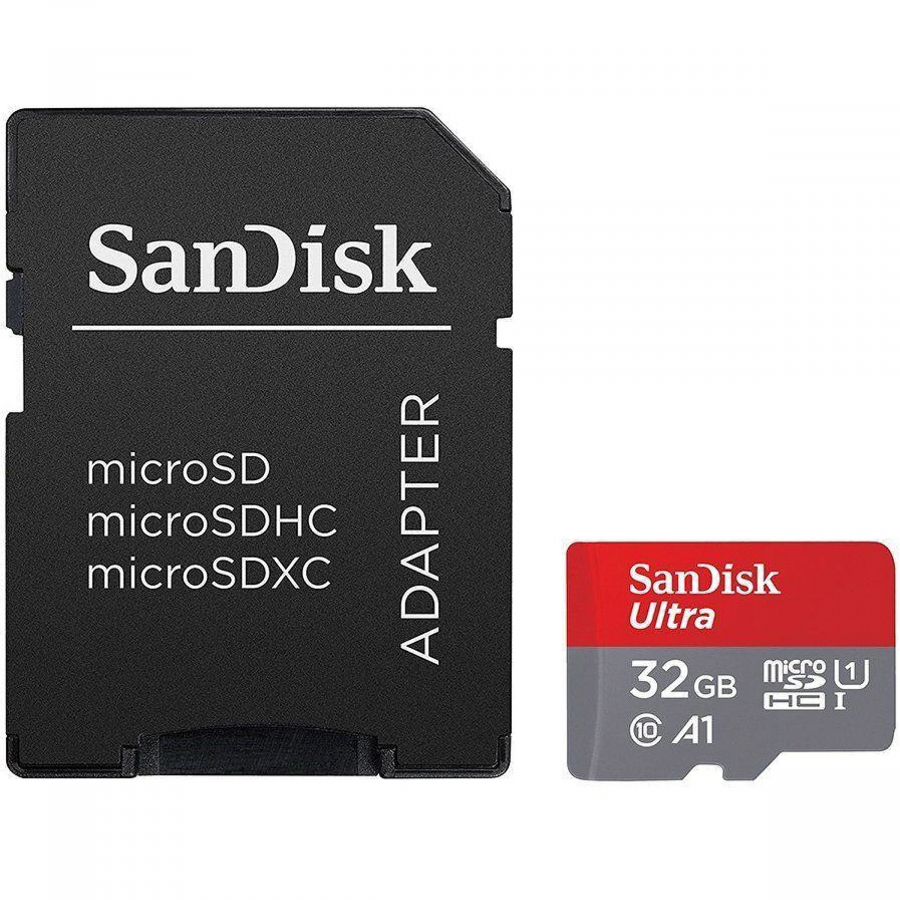 SanDisk Ultra 32GB MicroSDHC + Adapter (SDSQUA4-032G-GN6TA)