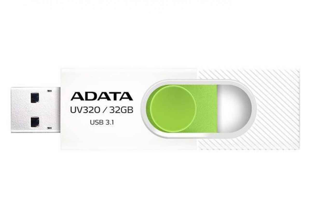 A-DATA UV320 32GB White-Green (AUV320-32G-RWHGN)