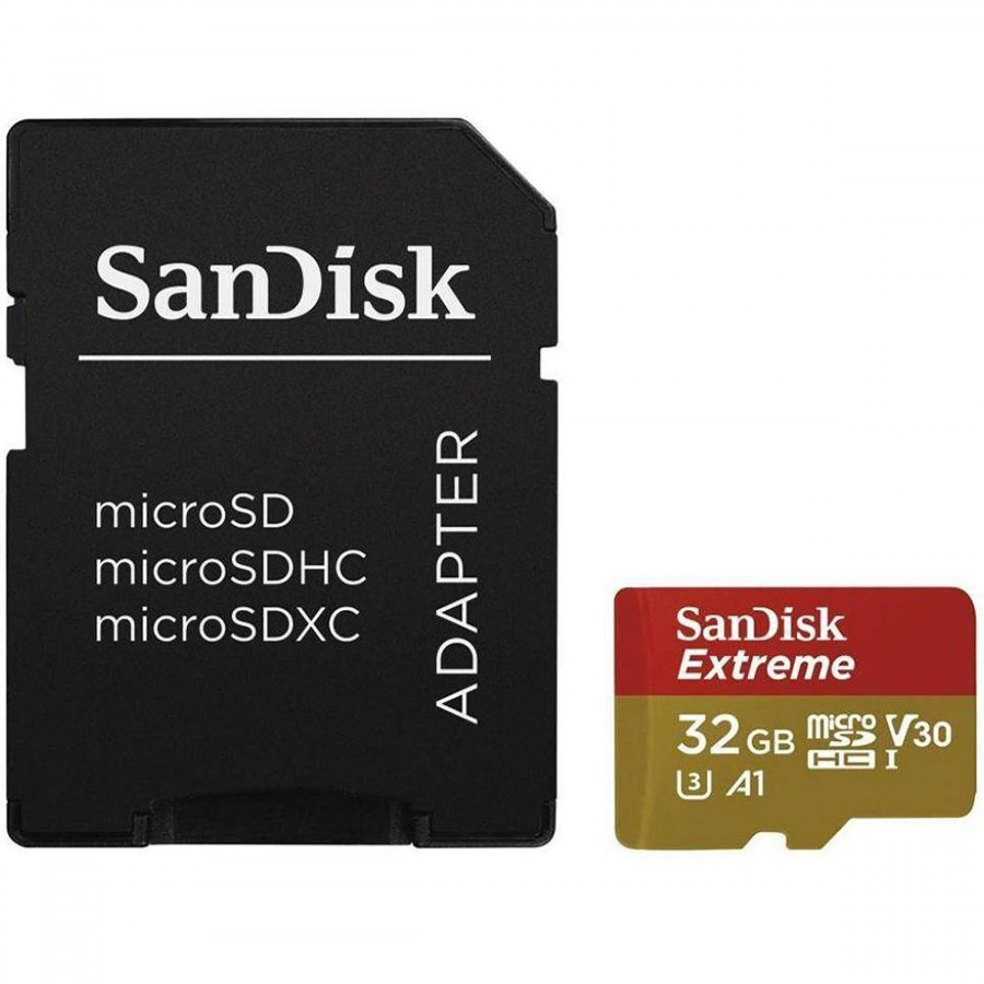 SanDisk Extreme 32GB MicroSDHC + Adapter 2pack (SDSQXAF-032G-GN6AT)