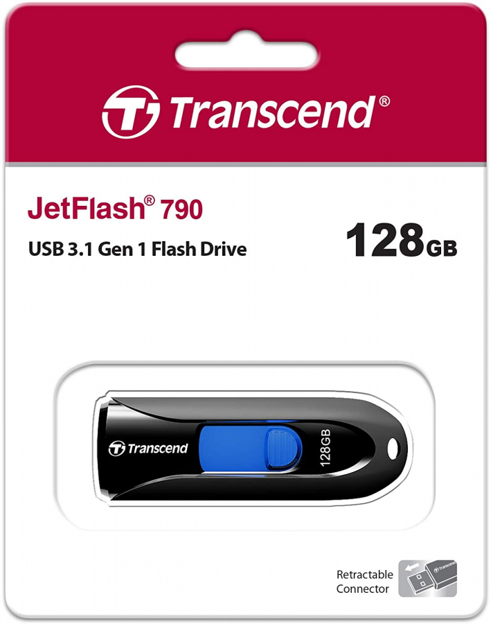 Transcend Jetflash 790W 128GB Black (TS128GJF790K)