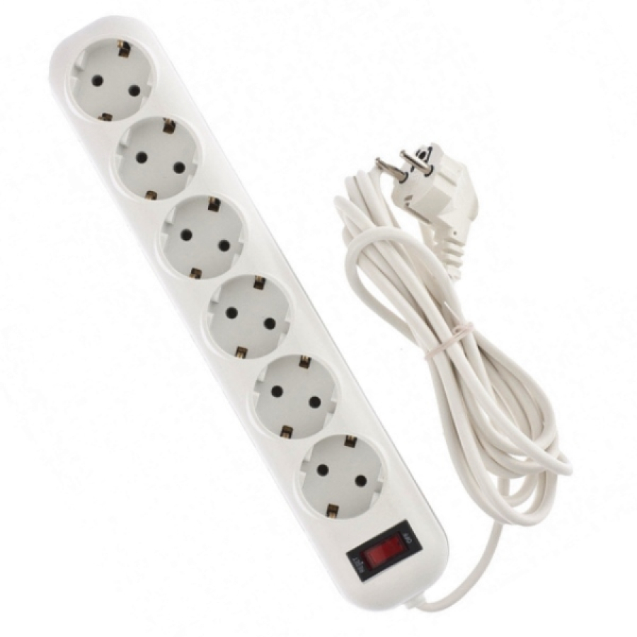 Bellight Extension cord with 6 sockets 5m (5901854565675)