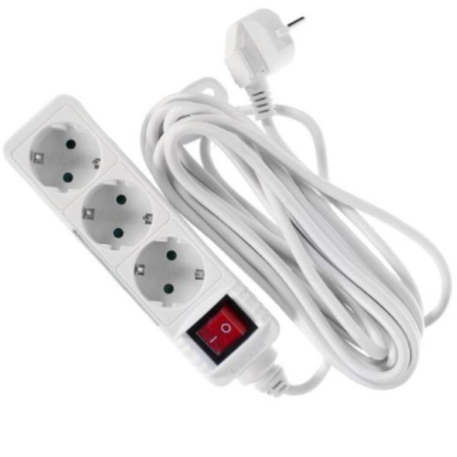 Bellight Extension cord with 3 sockets 5m (5901854565552)