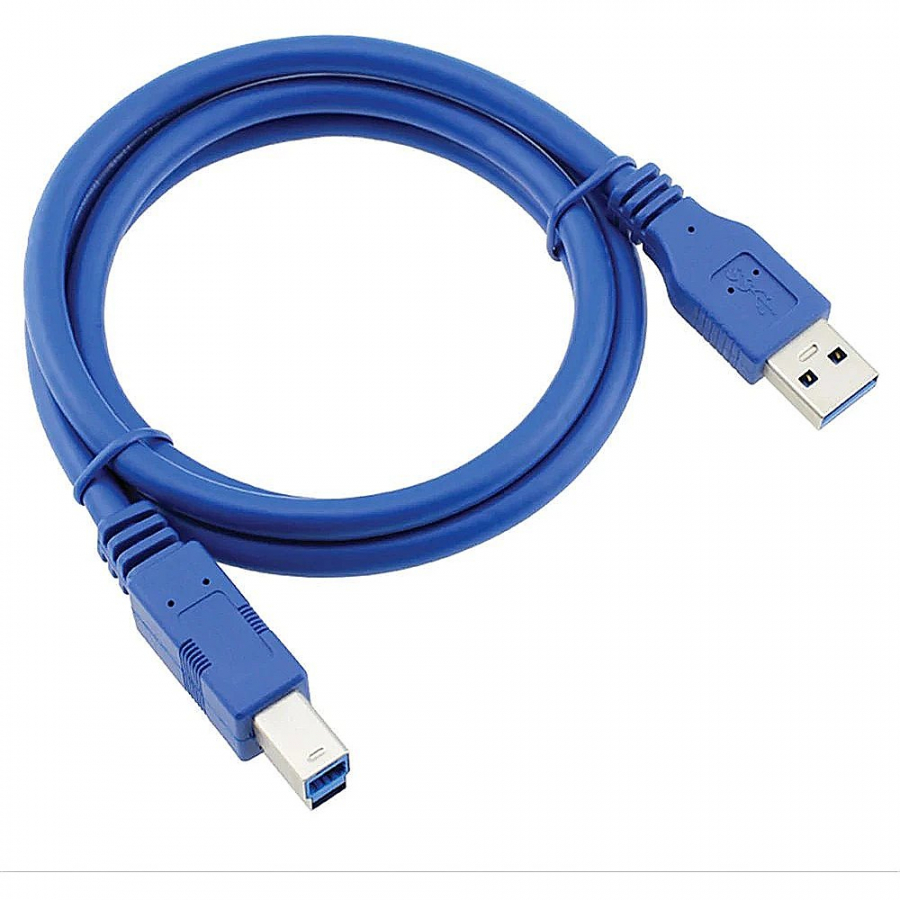 RoGer USB - USB B 1.5m Blue (RO-PR-C-B)