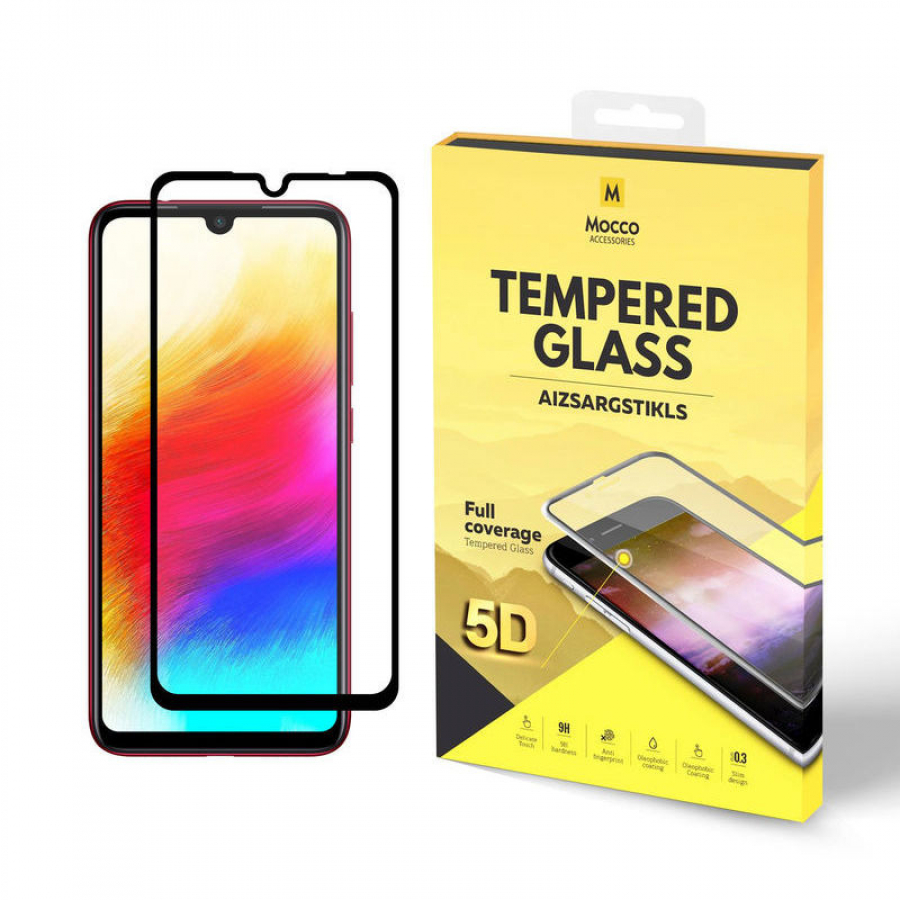 Mocco Full Glue 5D Signature Edition Tempered Glass for Xiaomi Redmi 7 Black (MC-5D-GP-REDMI7-BK)