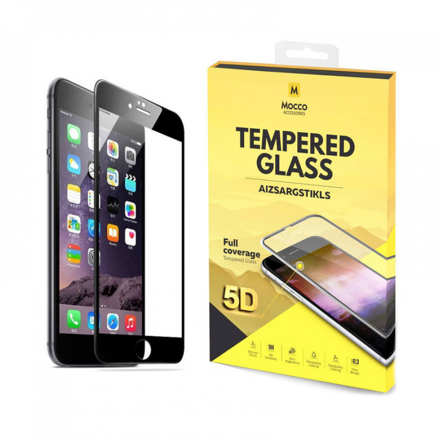 Mocco Full Glue 5D Signature Edition Tempered Glass for Apple iPhone 6 Plus / 6S Plus Black (MC-5D-GP-IPH6PL-BK)