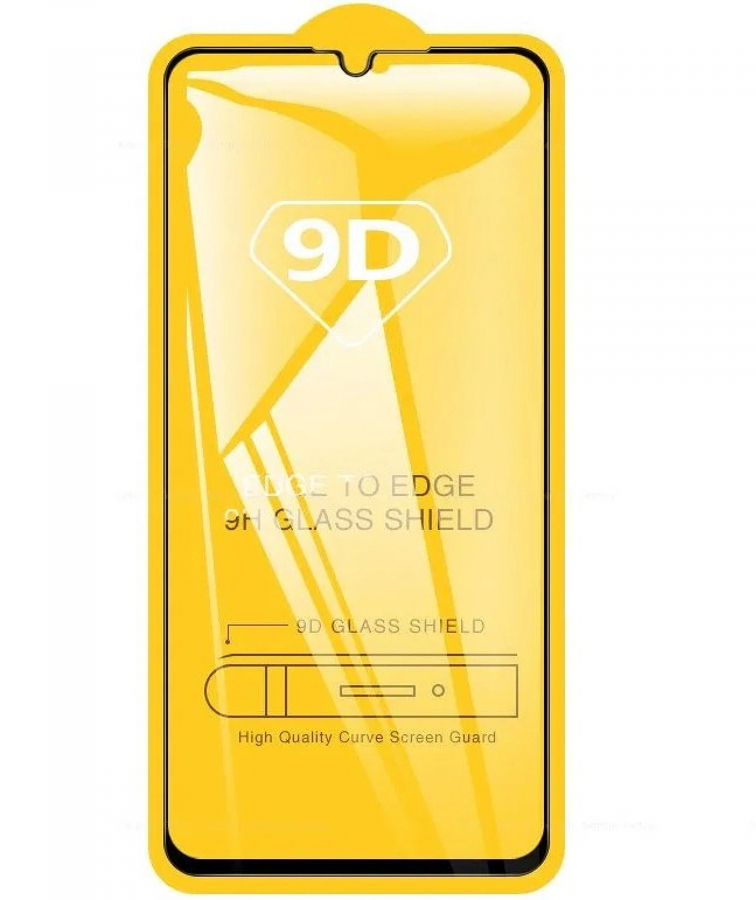 RoGer Full Face 9D Tempered Glass Full Coveraged with Frame for Samsung Galaxy A20 / A30 / A50 Black (RO-9D-SA-A235BK)