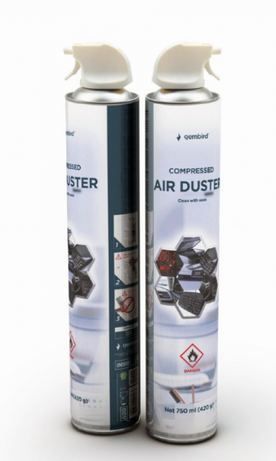 Gembird Compressed air duster 750ml (CK-CAD-FL750-01)