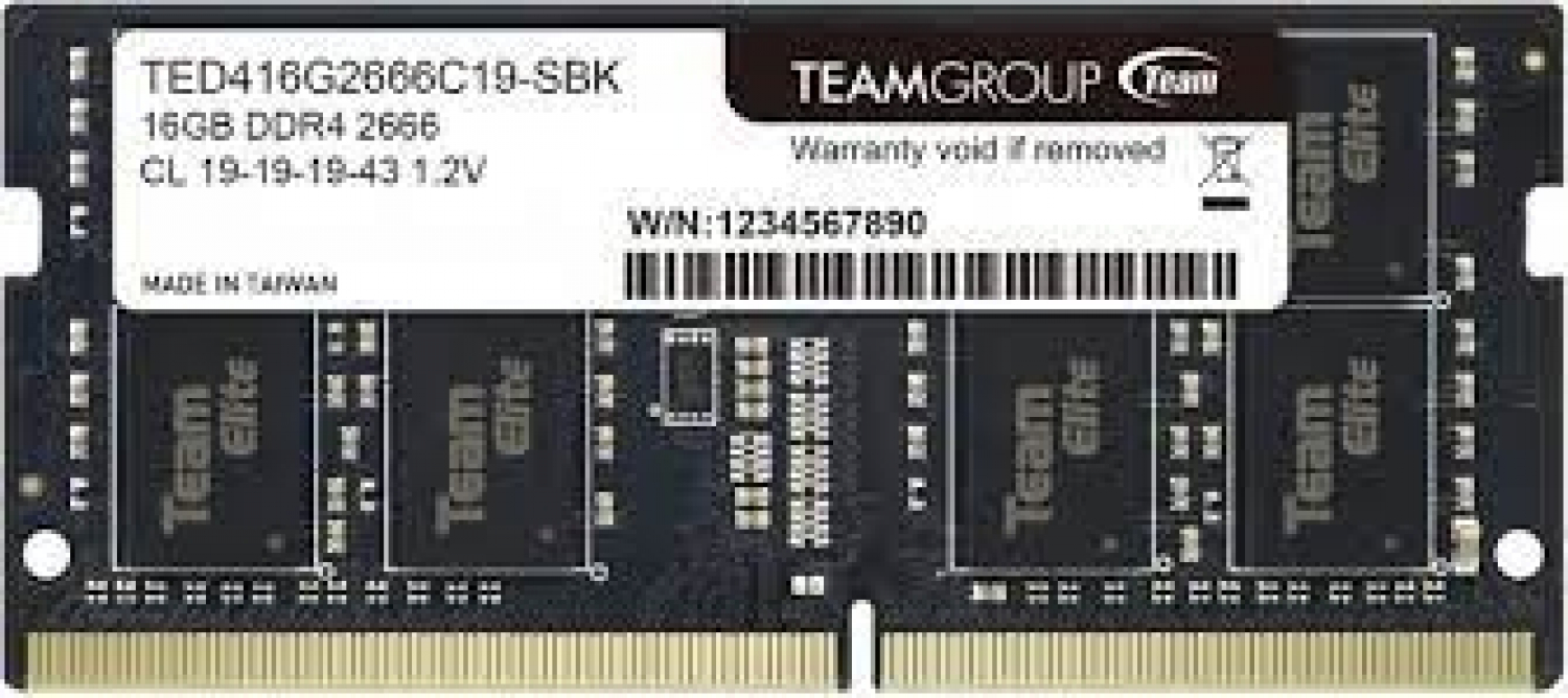 Team Group Elite SODIMM 16GB 2666 MHz (TED416G2666C19-S01)