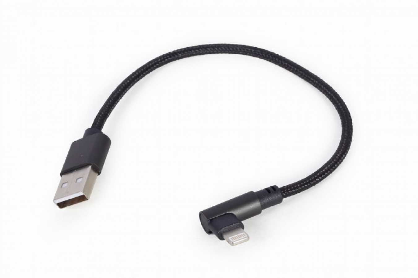 Gembird Apple Lightning Male - USB Male 0.2m Black (CC-USB2-AMLML-0.2M)