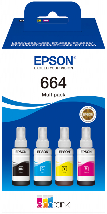 Epson 664 EcoTank 4-colour Multipack (C13T664640)