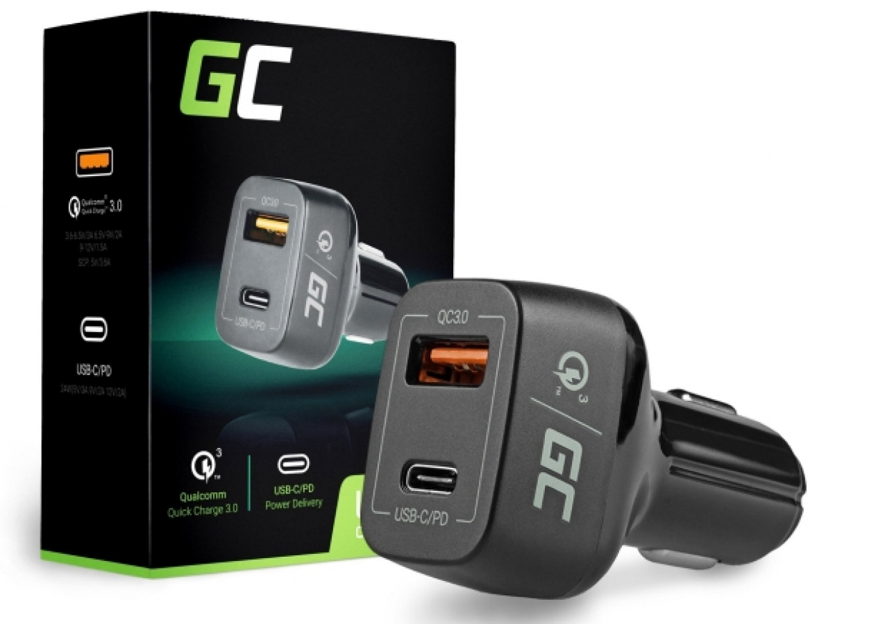 Green Cell CAD33 USB-C Power Delivery + USB Quick Charge (CAD33)