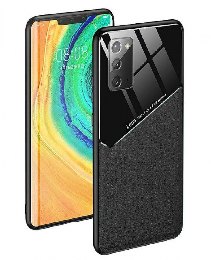 Mocco Lens Leather Back for Apple iPhone 12 Pro Max Black (MO-LC-APP-IP12P-MAX-BK)