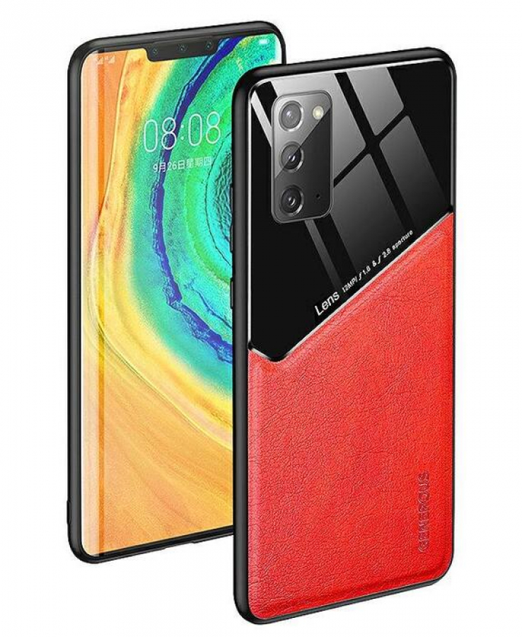 Mocco Lens Leather Back for Apple iPhone 12 Pro Max Red (MO-LC-APP-IP12PMAX-RE)