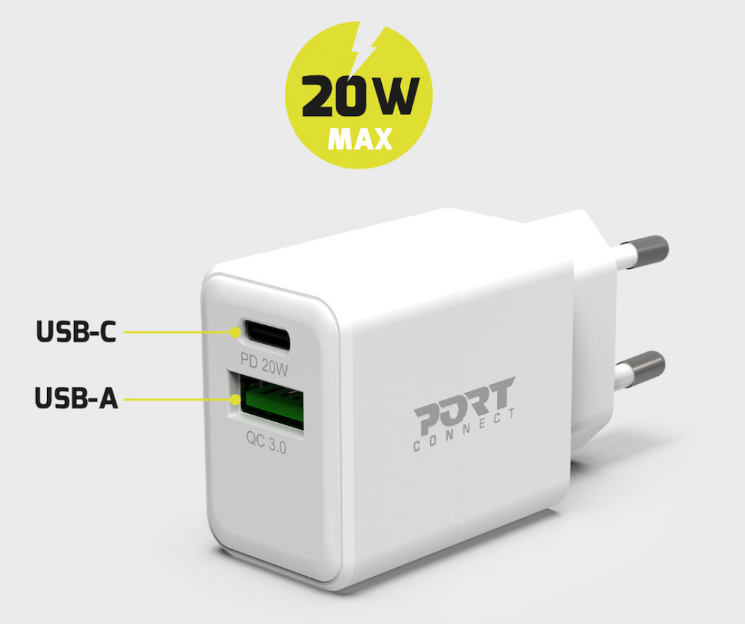 Port USB Type-C 20W White (900069-EU)