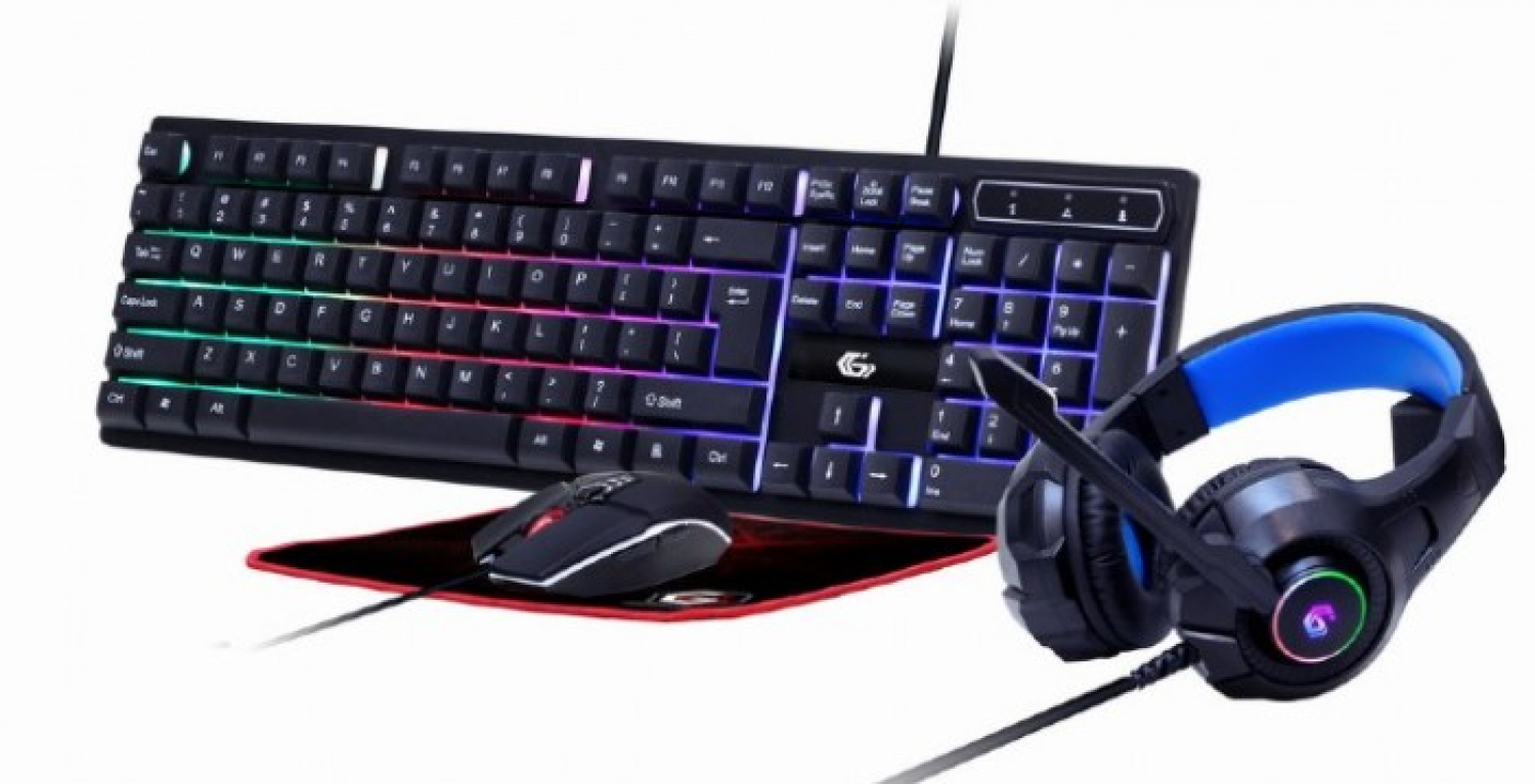 Gembird 4-in-1 Backlight Gaming Kit Ghost (GGS-UMGL4-02)
