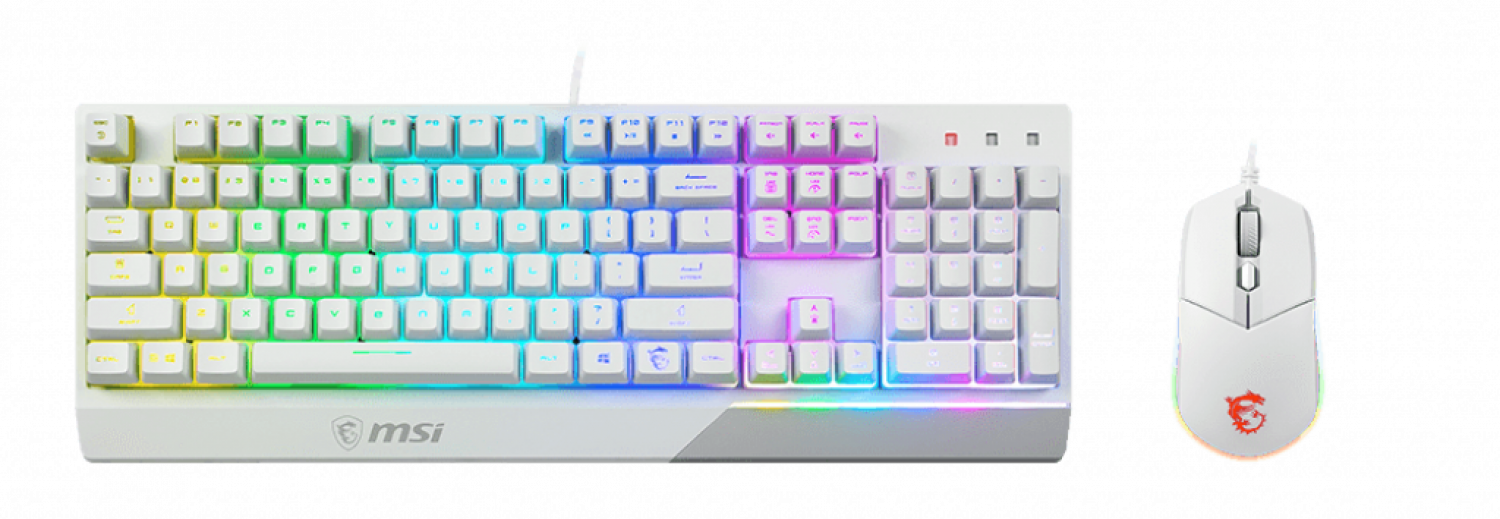 MSI VIGOR GK30 COMBO RGB White (VIGOR GK30 COMBO WHITE)