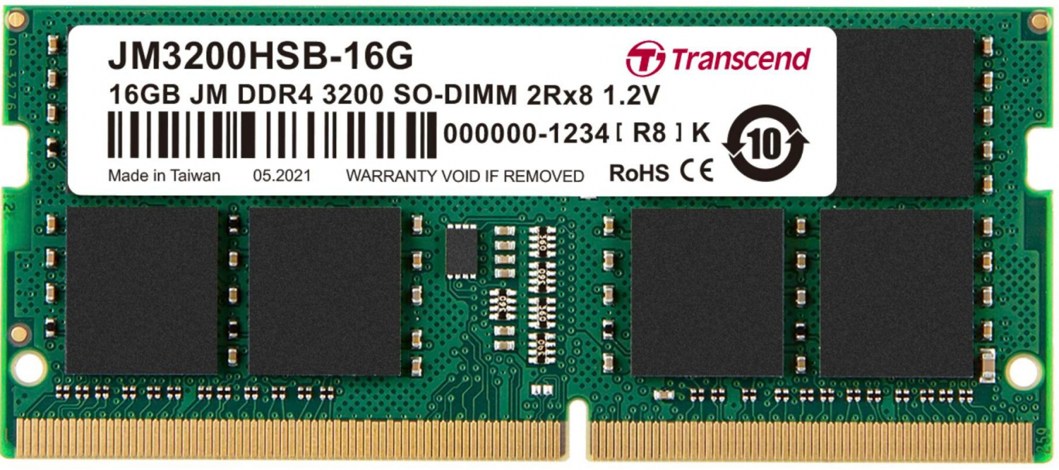 Transcend JM3200HSB-16G 16GB 3200 MHz (JM3200HSB-16G)