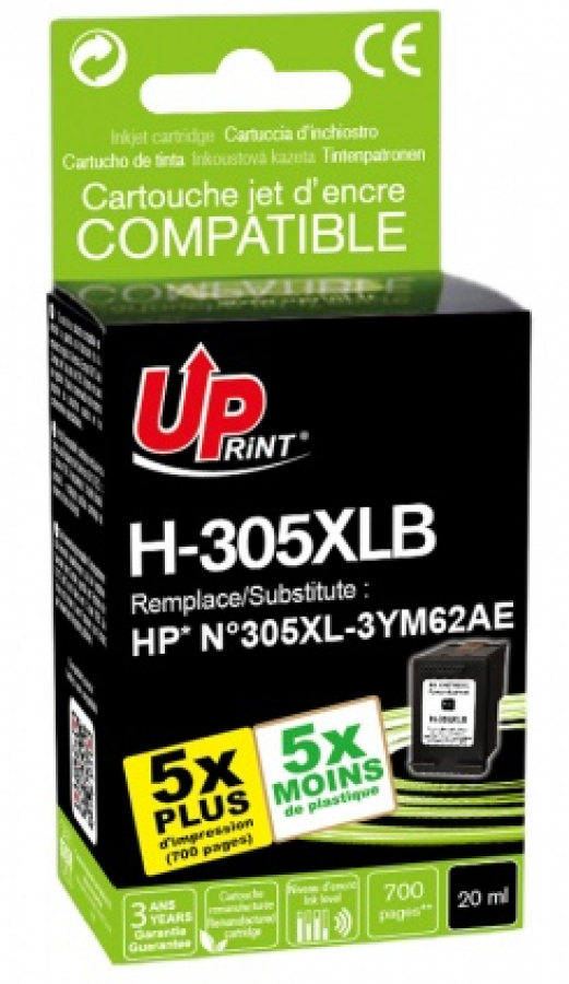 UPrint HP 305XLB Black (H-305XLB-UP)