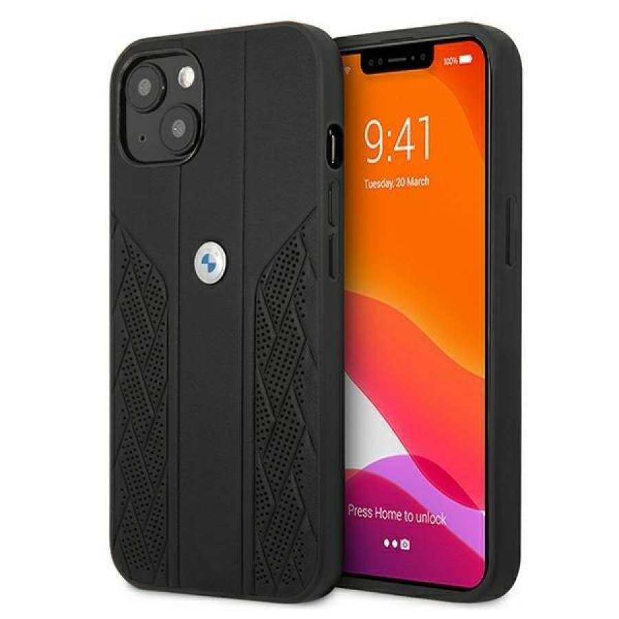 BMW Curve Perforate Back Case for Apple iPhone 13 Mini Black (BMHCP13SRSPPK)