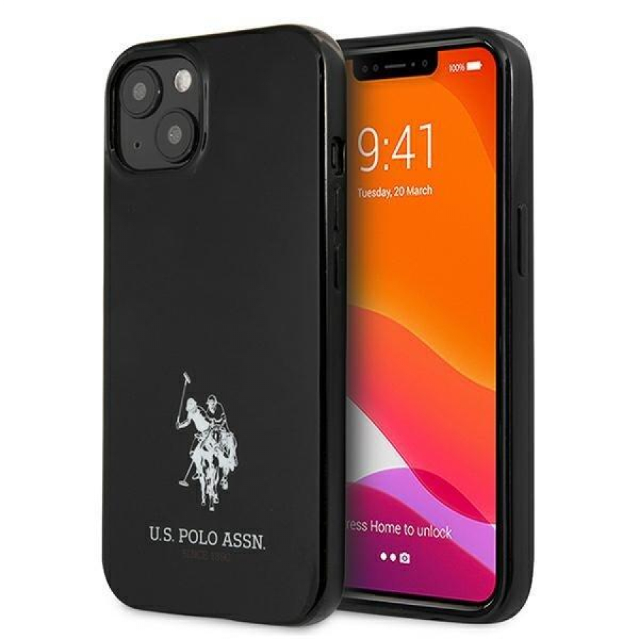 US Polo Assn Back Case for Apple iPhone 13 Mini Black (USHCP13SUMHK)