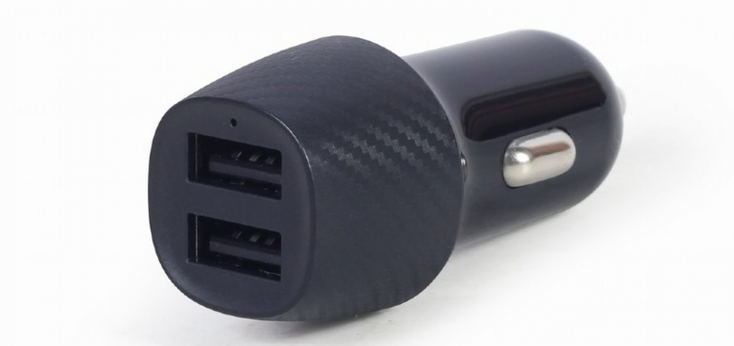 Gembird 2-port USB Car Charger 4.8 A Black (TA-U2C48A-CAR-01)