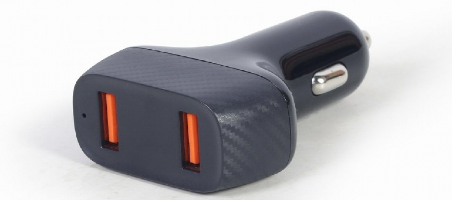Gembird 2-port USB car Fast Charger 36 W Black (TA-U2QC3-CAR-01)