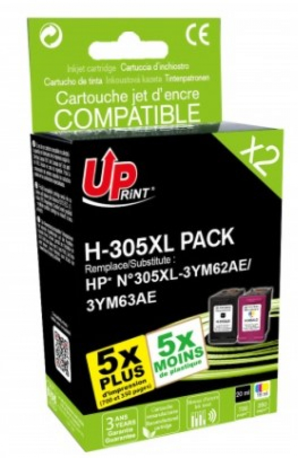 Uprint H-305XL BK/ CL HP 3YM62AE/ 3YM63AE (H-305XL-PACK-UP)